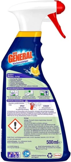 Der General Küchenreiniger Zitrone Spray 500 Ml Reinigungsmittel Reiniger -Bissell Verkaufsgeschäft 026a841b ac6a 4da5 8465 08a8e056c52e