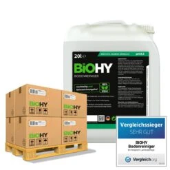 BiOHY Bodenreiniger (24x20l Kanister) | Konzentrat Für Alle Reinigungsgeräte Und Alle Hartböden | Angenehmer Geruch Und Streifenfreie Reinigung