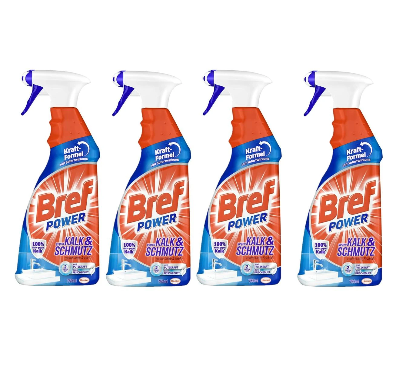 Bref Power Gegen Fett & Eingebranntes 4er Pack Fettlöser 4x750 Ml Sprühflasche 5 Bref Power Gegen Fett & Eingebranntes 4er Pack Fettlöser 4x750 Ml Sprühflasche – Bild 5