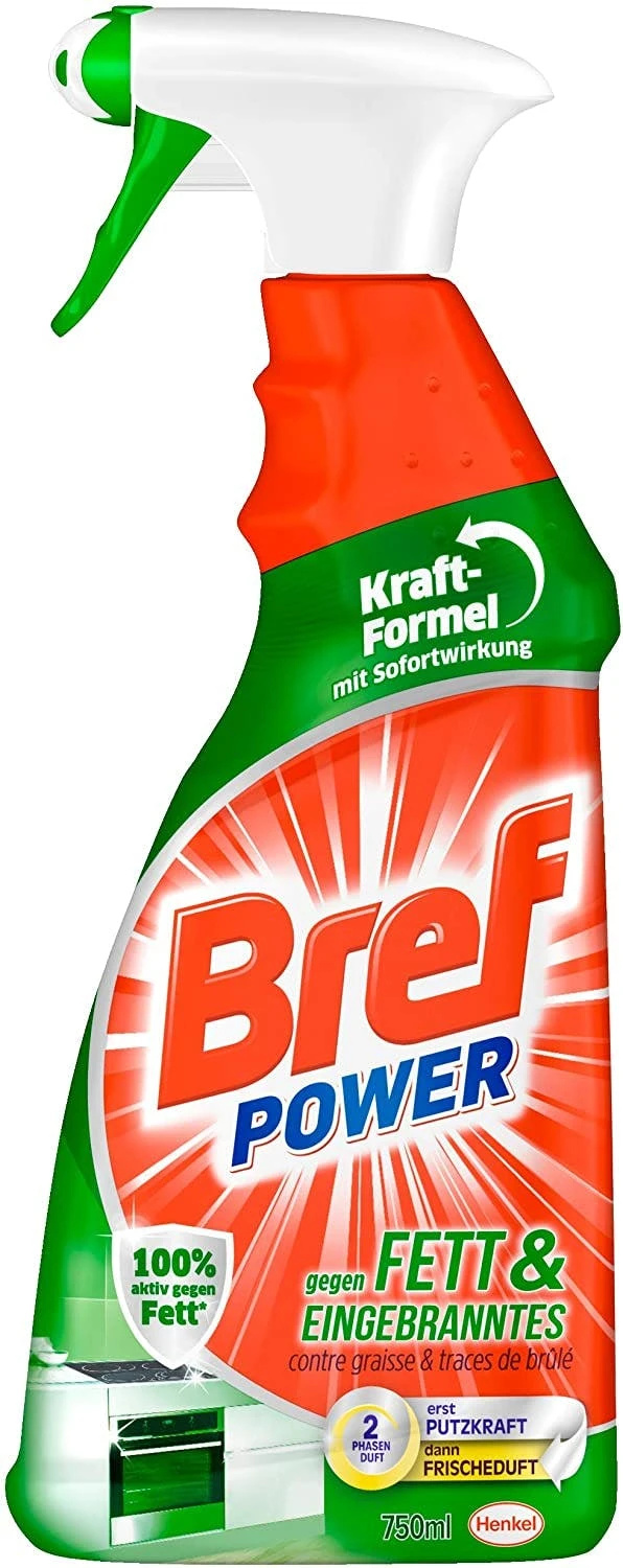 Bref Power Fett Eingebranntes Fettlöser Küchen Reiniger 2x750 Ml Sprühflasche 6 Bref Power Fett Eingebranntes Fettlöser Küchen Reiniger 2x750 Ml Sprühflasche – Bild 6